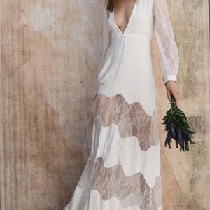 Stone Cold Fox Friar Gown V neck lace